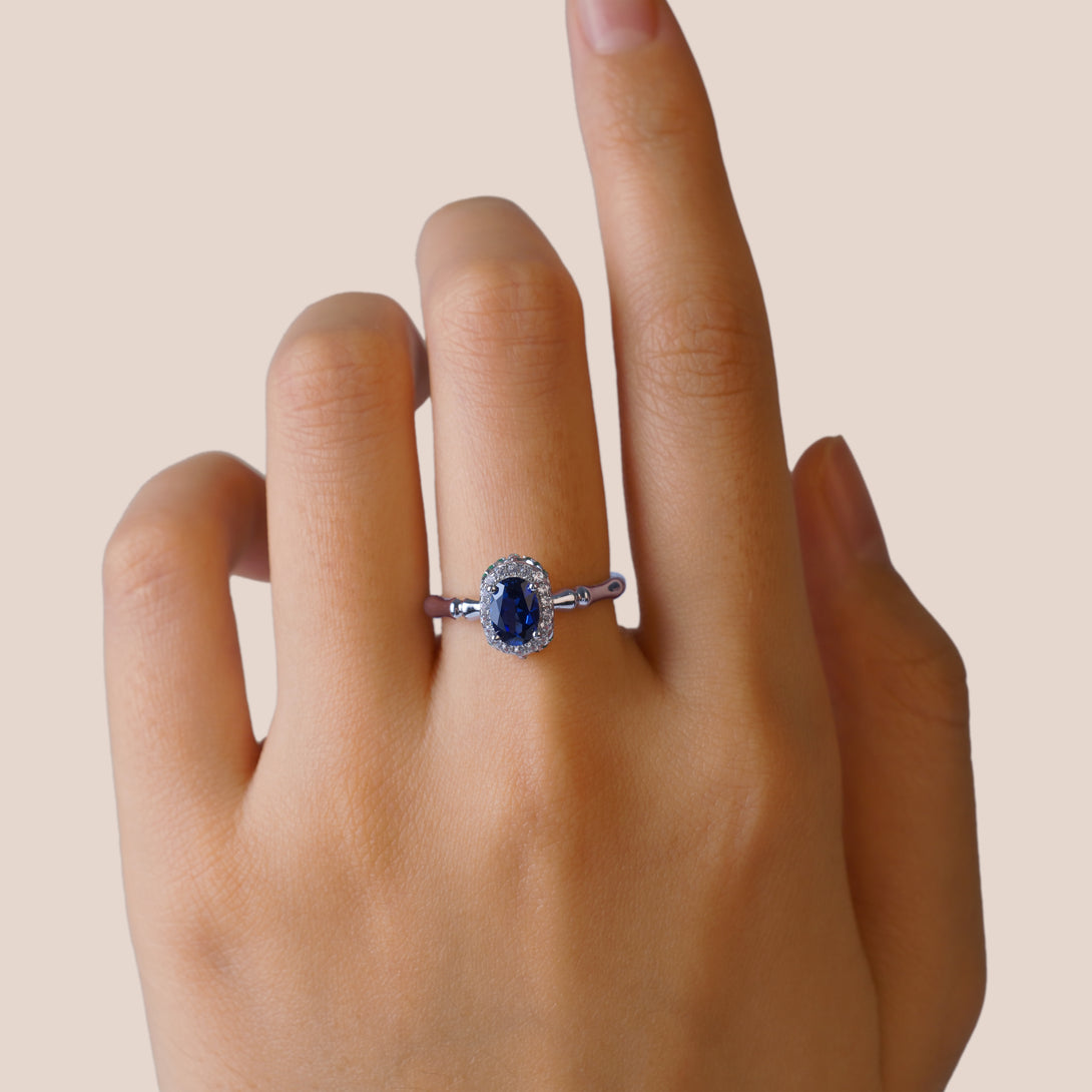 Blue Corundum Ring, Modeling Picture