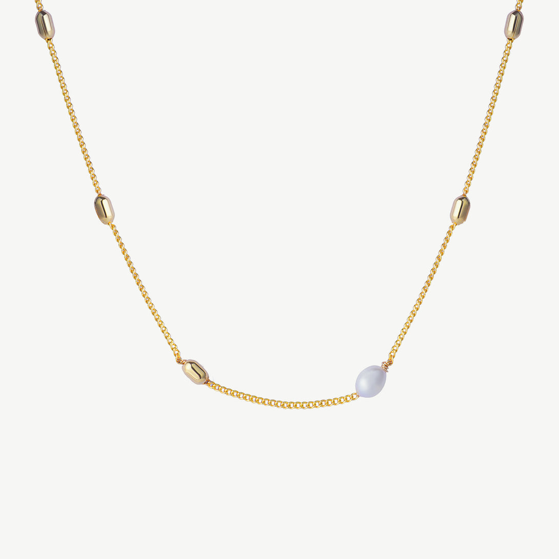 Pearl Collarbone Chain, Jewbow Jewelry