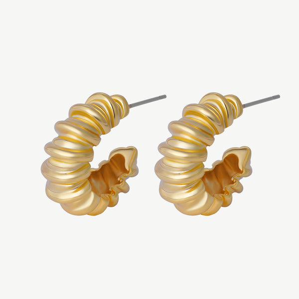 Twisted Croissant Earring, Jewbow Jewelry