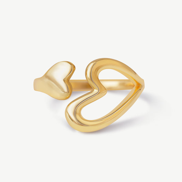 Love Hugs Gold Ring - Jewbow - Inspirational Jewelry