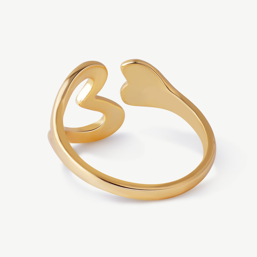 Love Hugs Gold Ring - Jewbow - Inspirational Jewelry