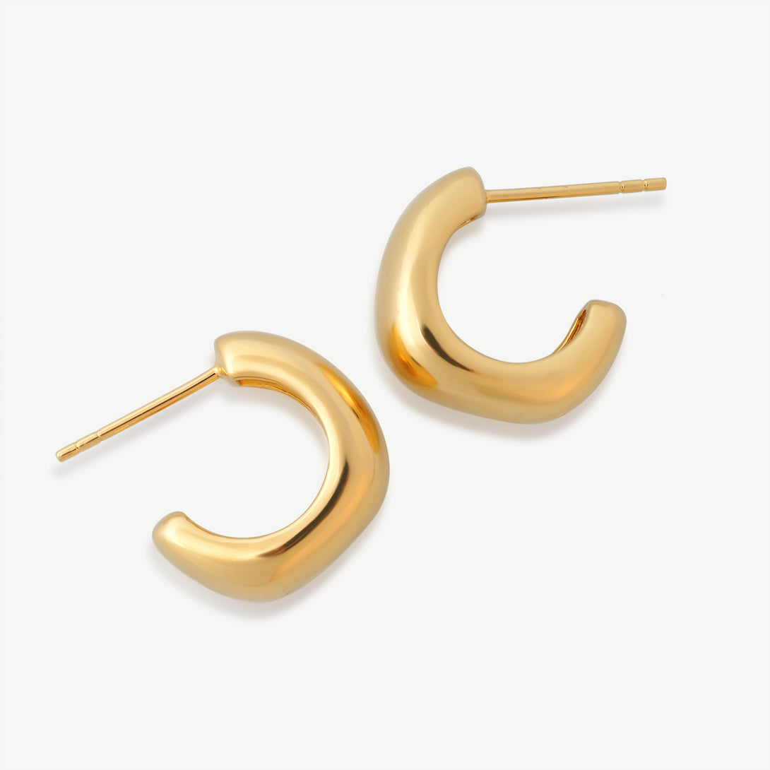 C Hoop Earrings, Details