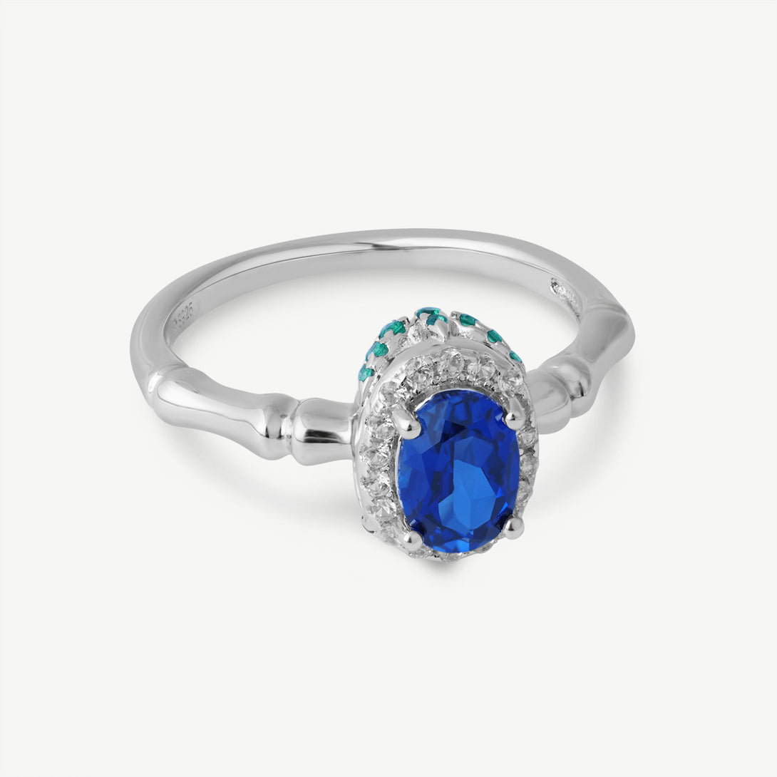 Blue Corundum Ring, Up Side