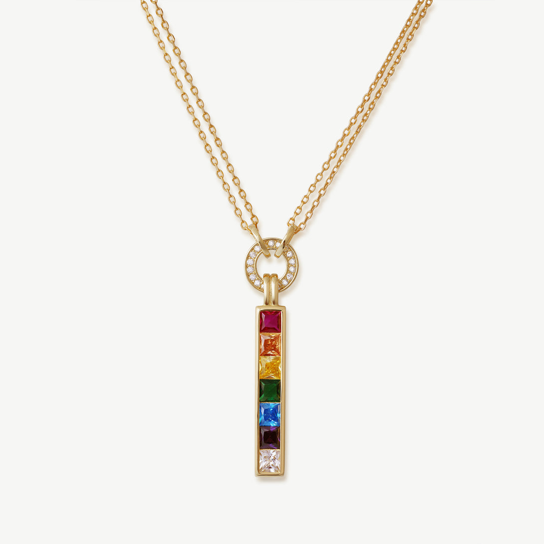 Pride Us Gold Necklace - Jewbow - Inspirational Jewelry