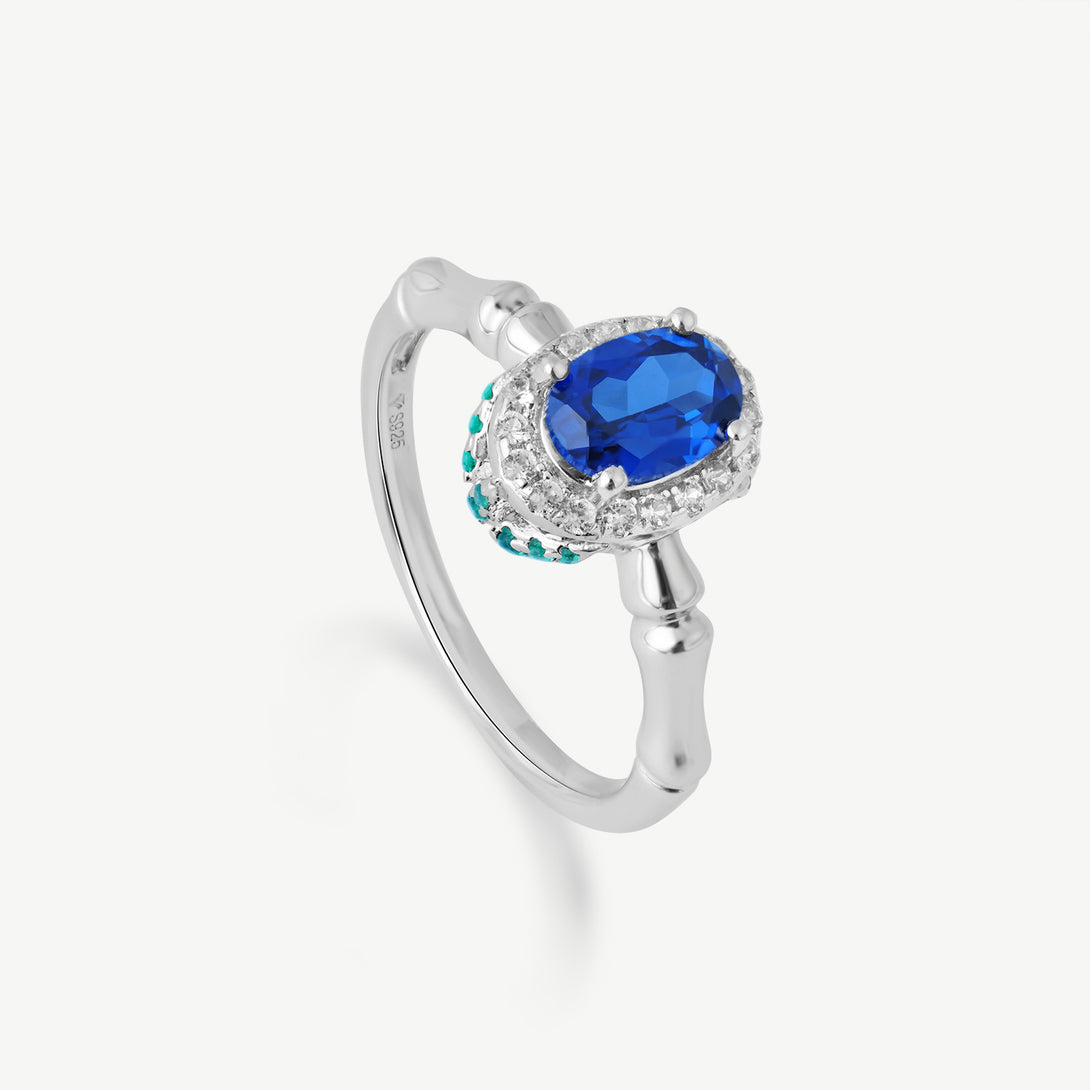 Blue Corundum Ring, Front Side