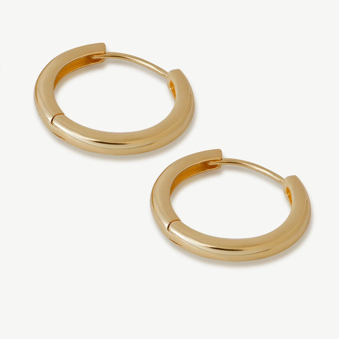 Classic Gold Huggie Earrings, Details