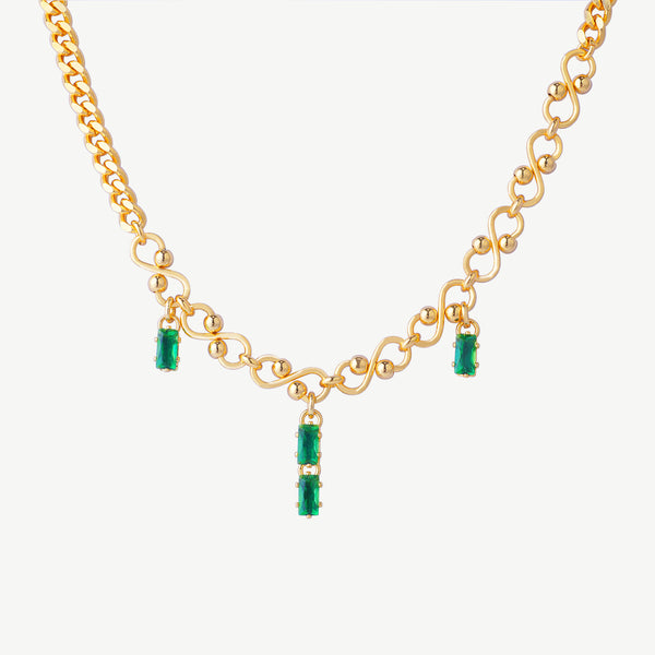 Emerald Zirconia Necklace